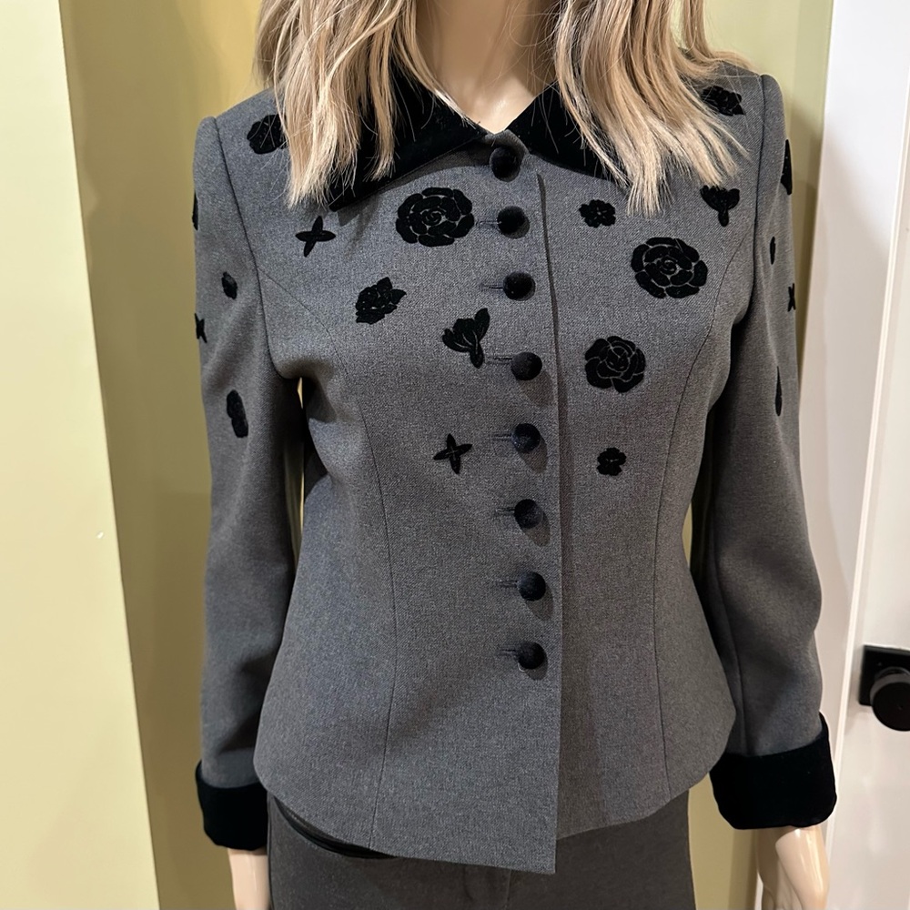 Vintage Lily’s Wool And Velvet Jacket Small